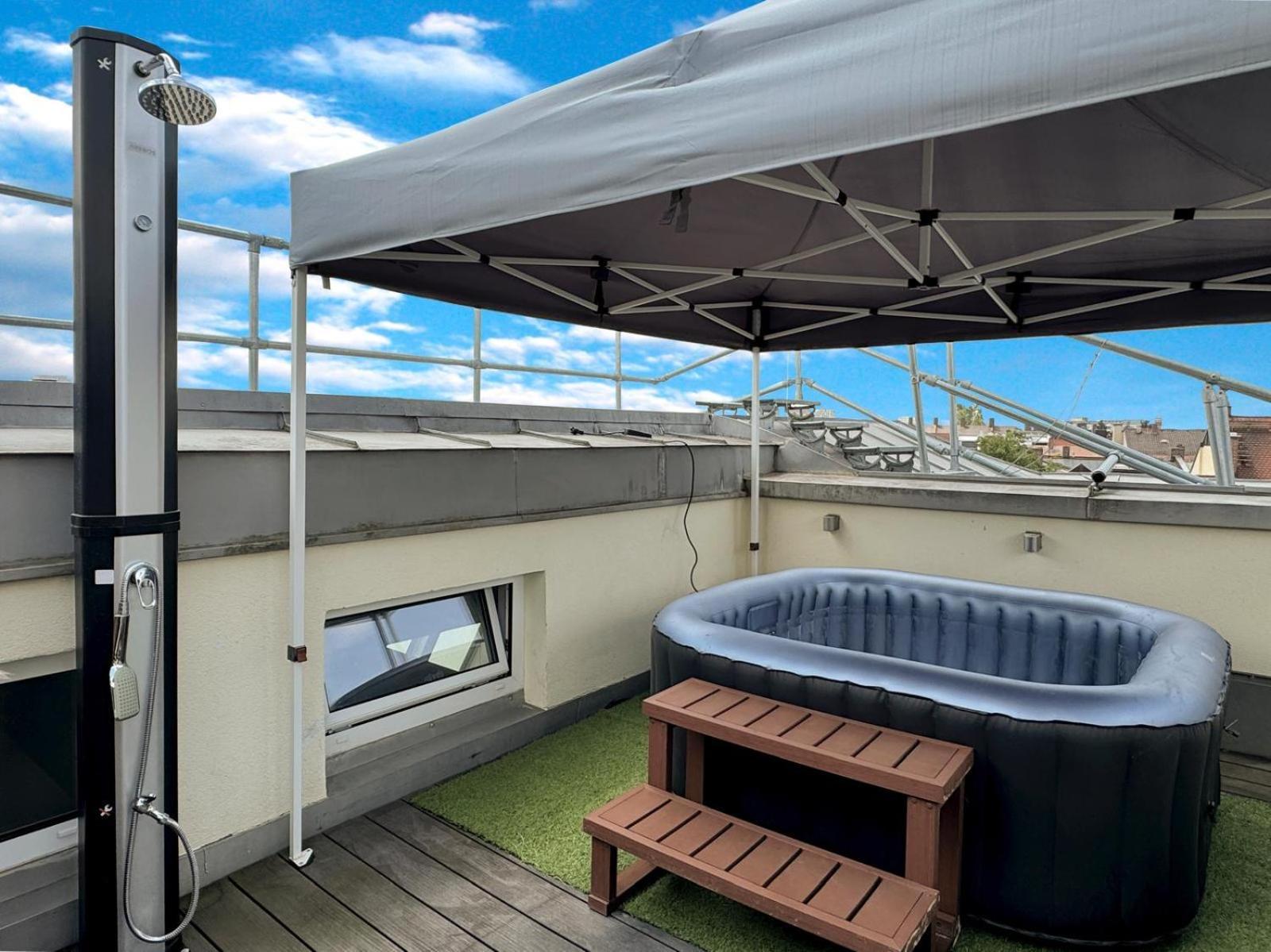 6 Zimmer Maisonette-Penthouse Pool Dachterrasse Luxus Munich Luaran gambar