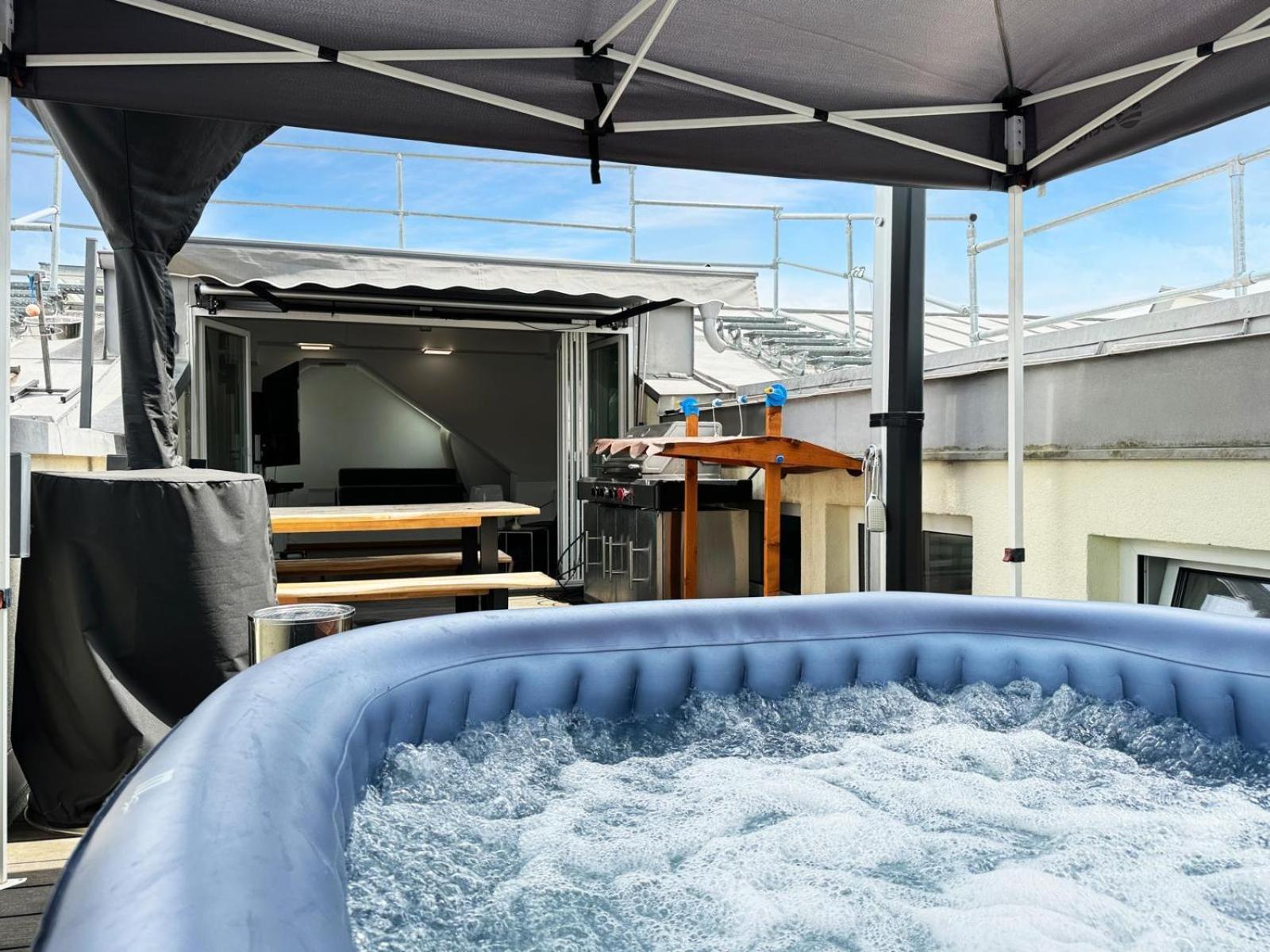 6 Zimmer Maisonette-Penthouse Pool Dachterrasse Luxus Munich Luaran gambar